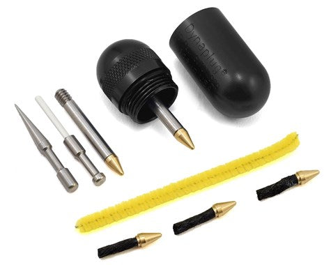 DYNAPLUG Pill Tubeless Bicycle Tire Repair Kit. Custom Anodized Aluminum Black