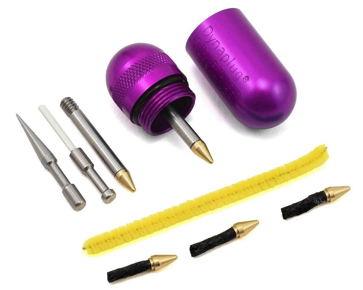 DYNAPLUG Pill Tubeless Bicycle Tire Repair Kit. Custom Anodized Aluminum Purple