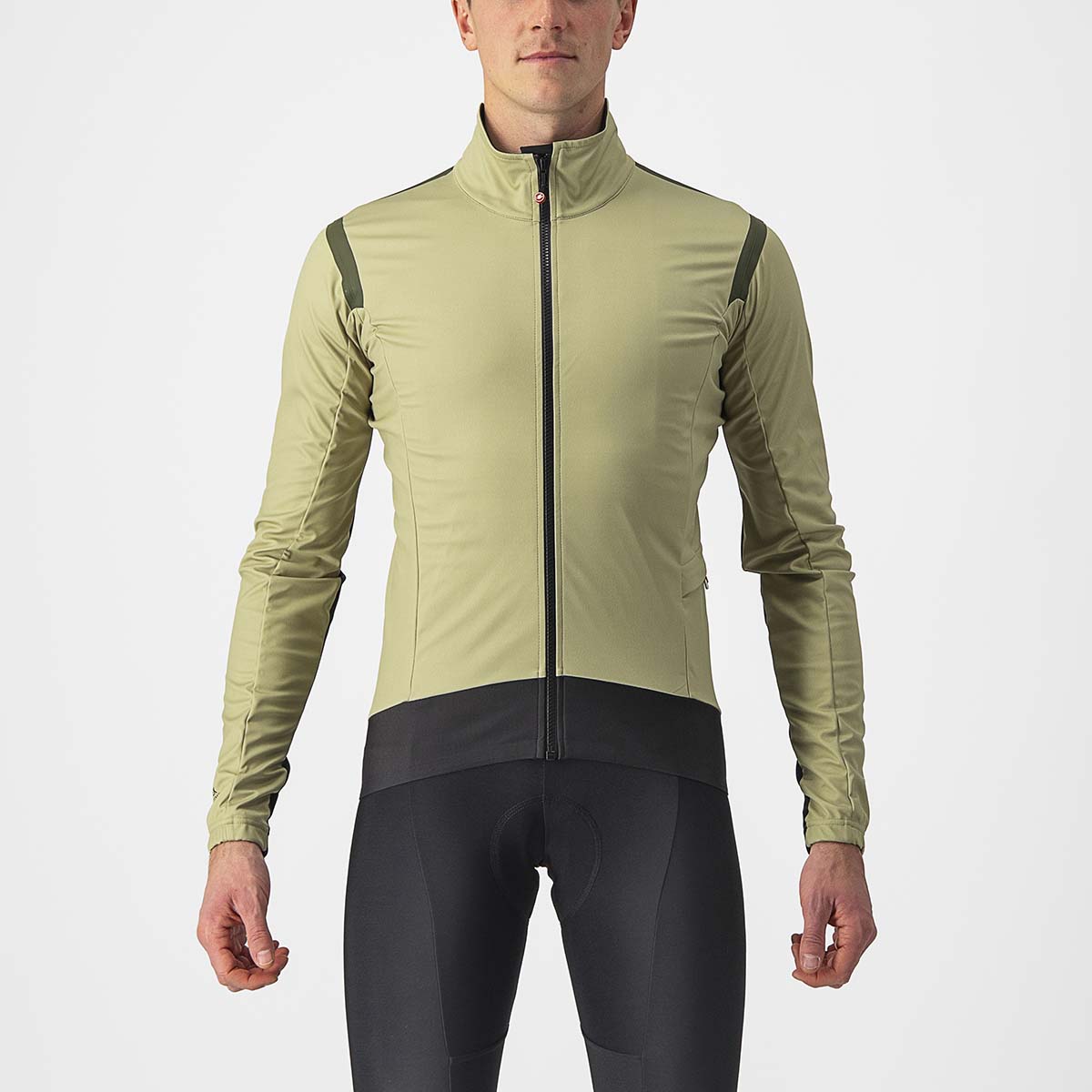 Castelli Alpha Ros 2 Light Jacket - Green Tea/Military Green-Black