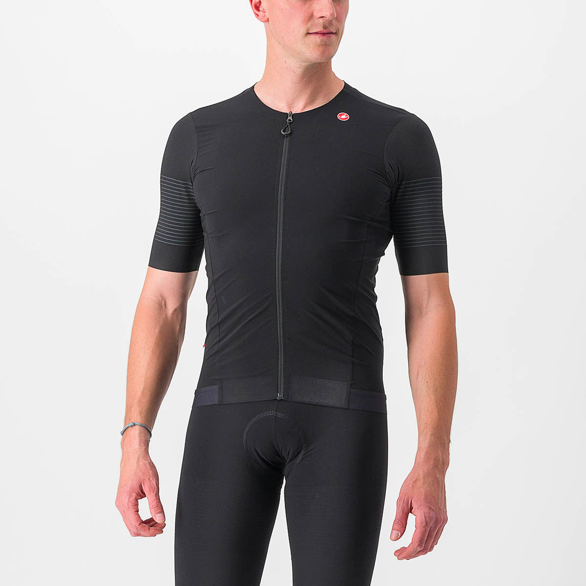 Castelli Premio Black Jersey - Light Black/Black