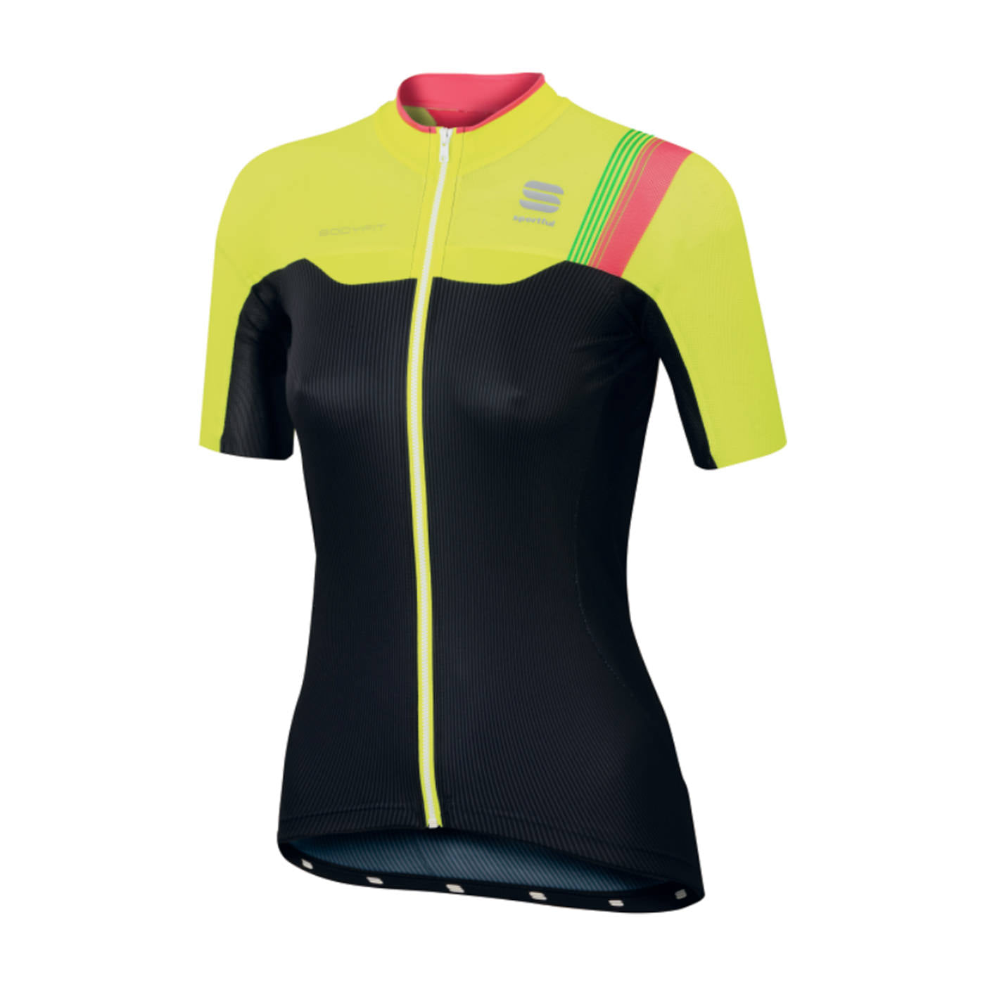SPORTFUL Bodyfit Pro Lady Jersey SS Black Yellow Fluo
