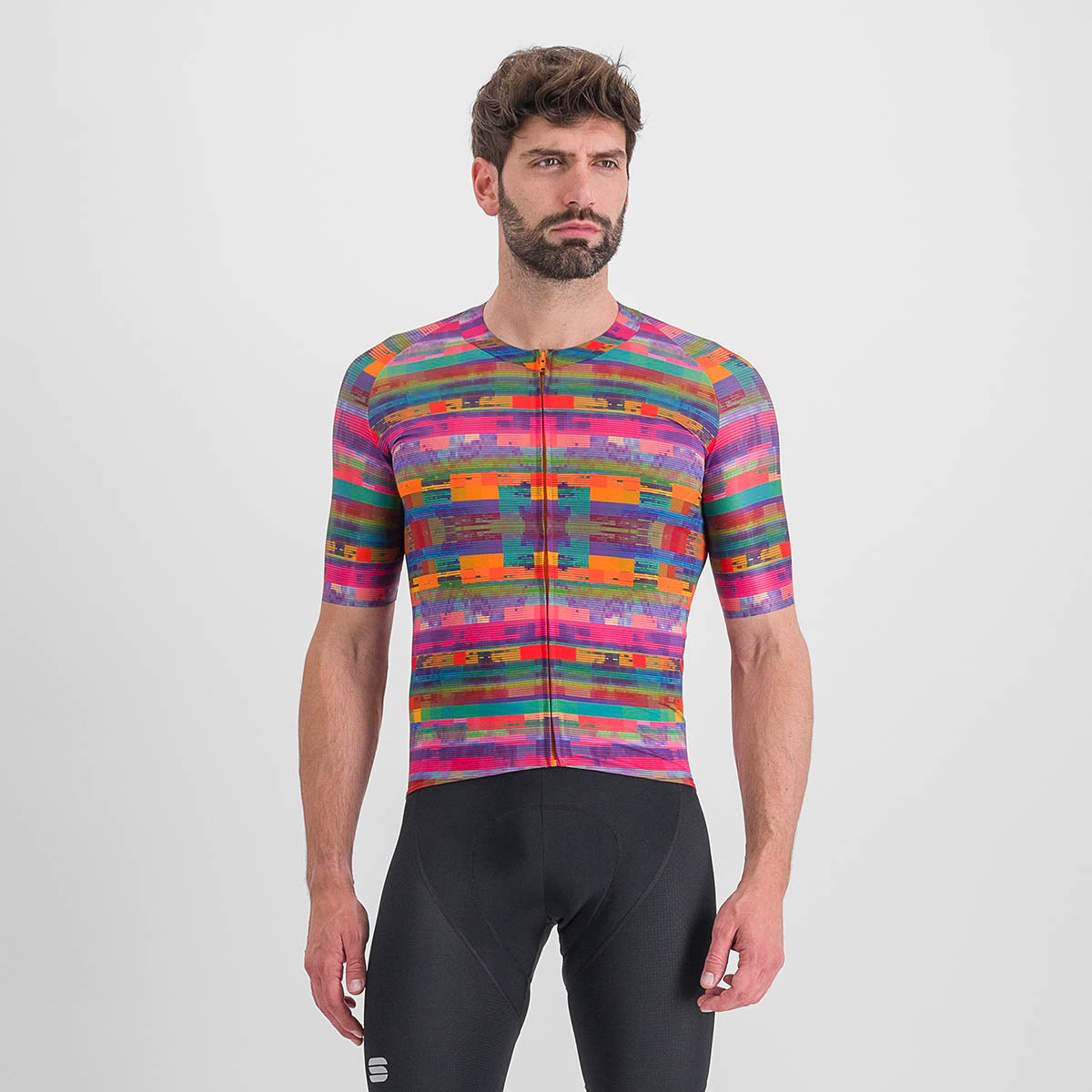 Sportful Glitch Bomber Jersey - Multicolor Pink