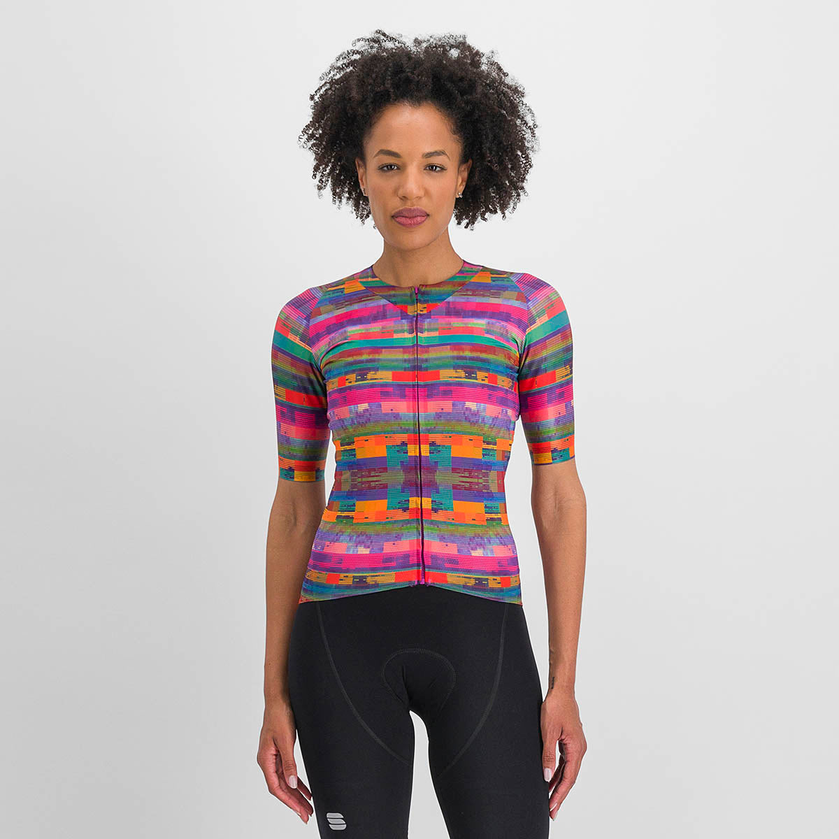 Sportful Glitch W Bomber Jersey - Multicolor Pink