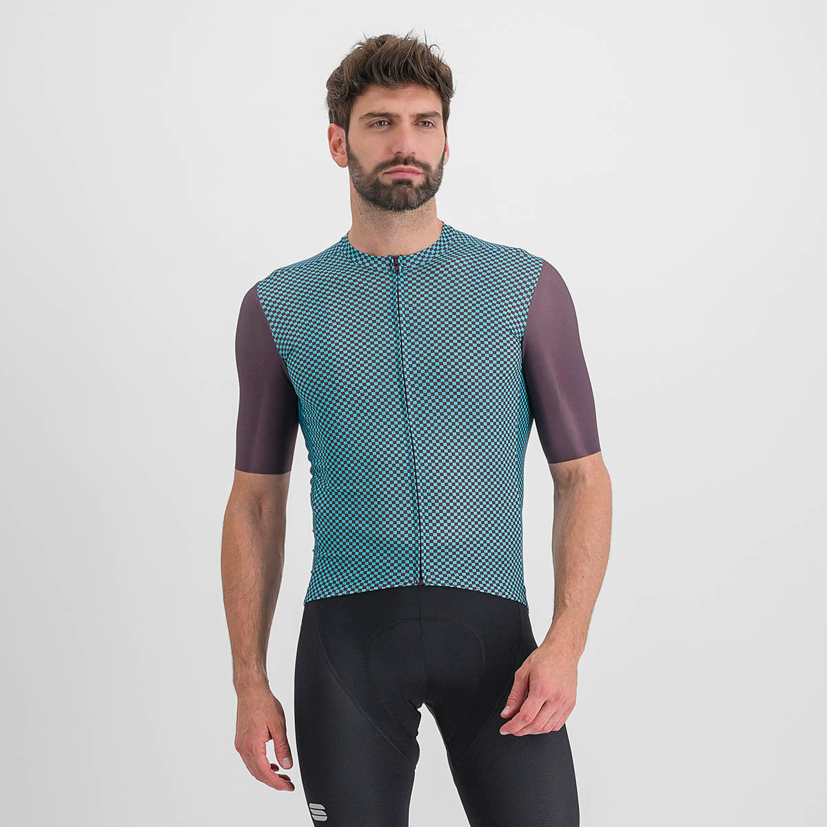Sportful Checkmate Jersey - Huckleberry Blue Radiance