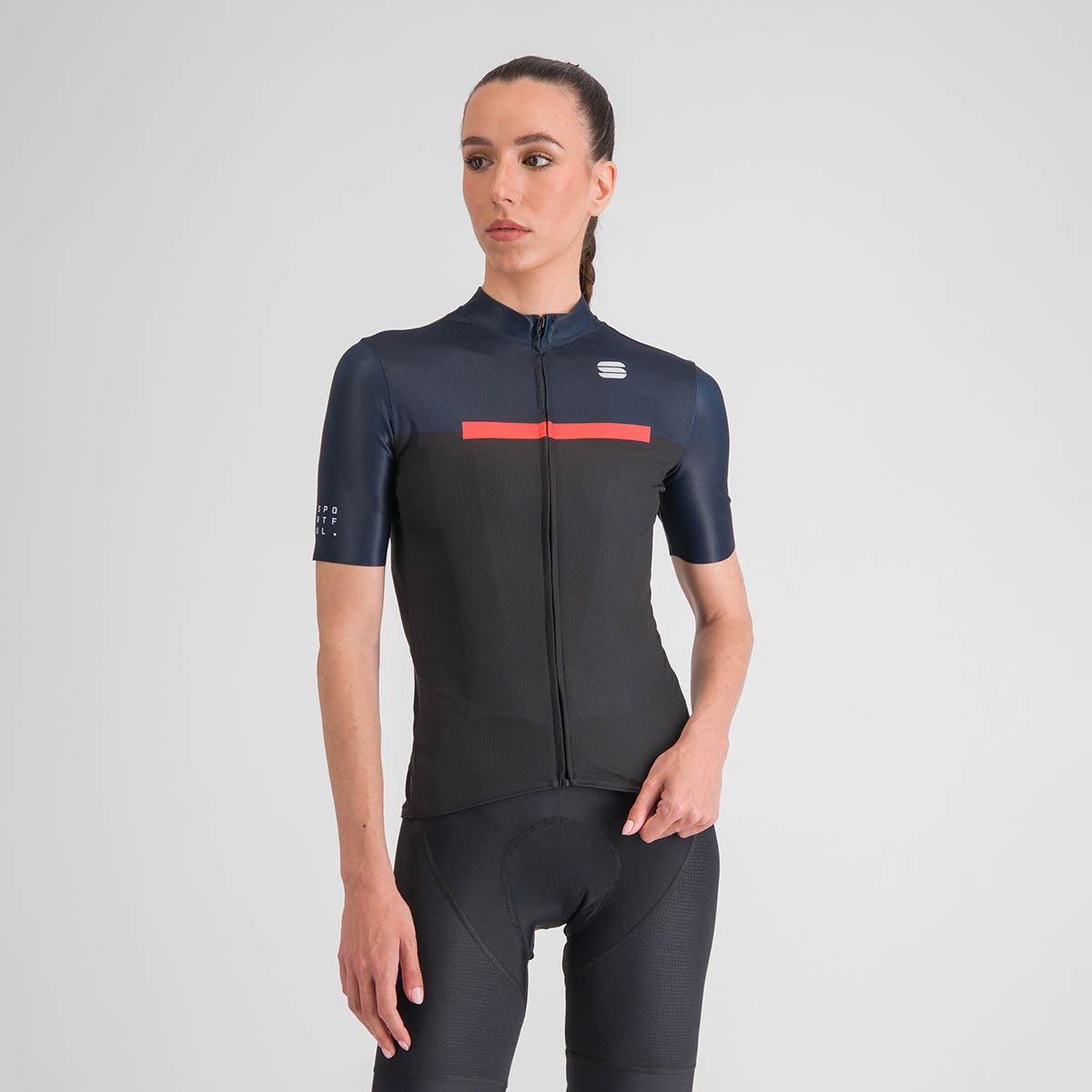 Sportful Pista W Jersey - Black Galaxy Blue