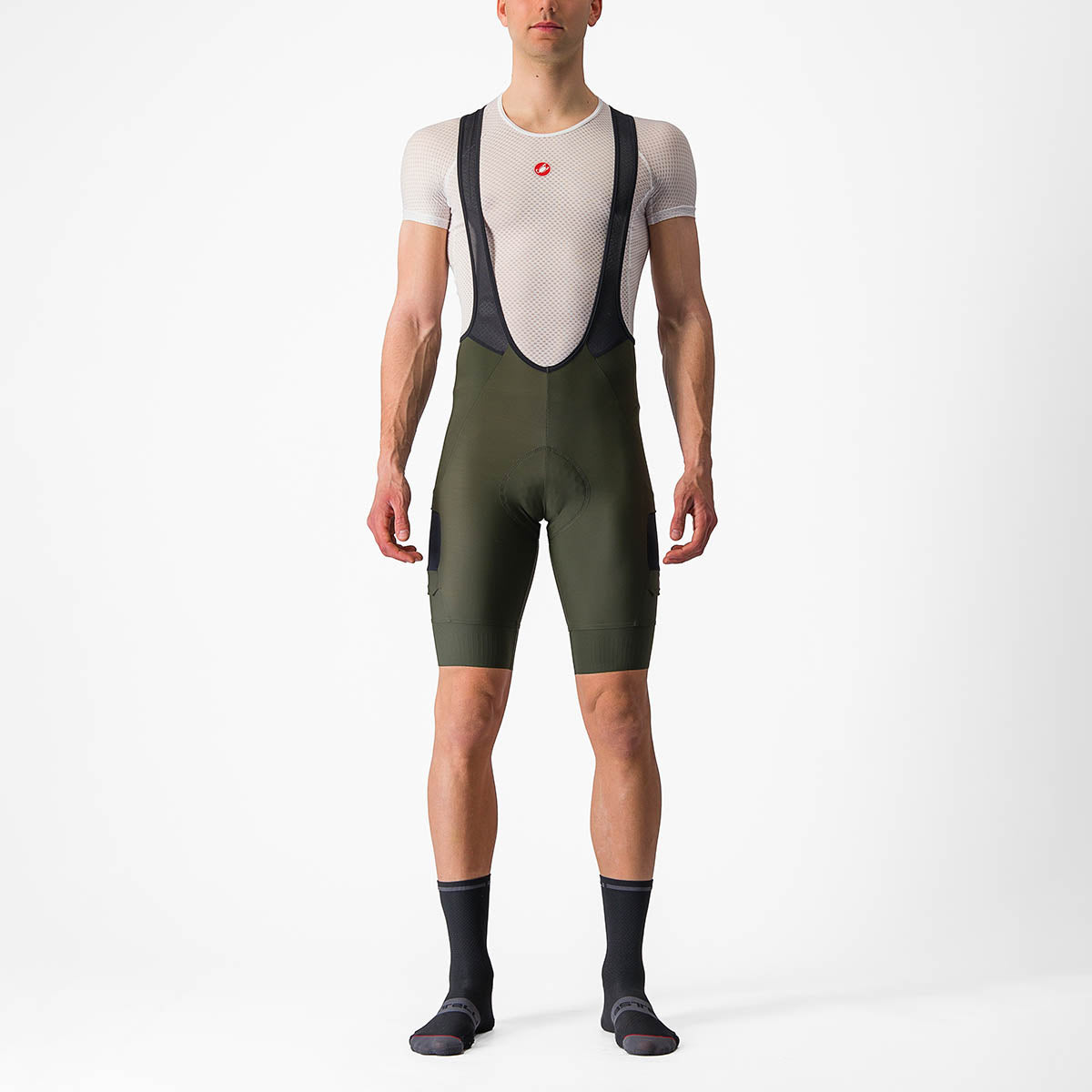 Castelli Unlimited Cargo Bibshort - Deep Green