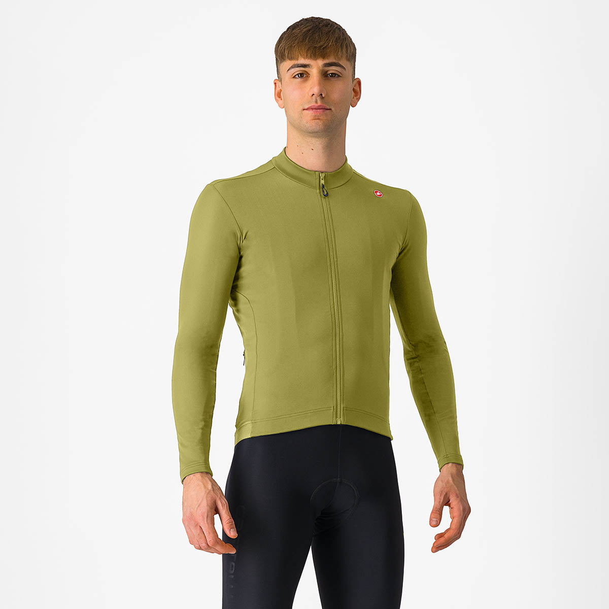 Castelli Espresso Thermal Jersey - Sage/Deep Green