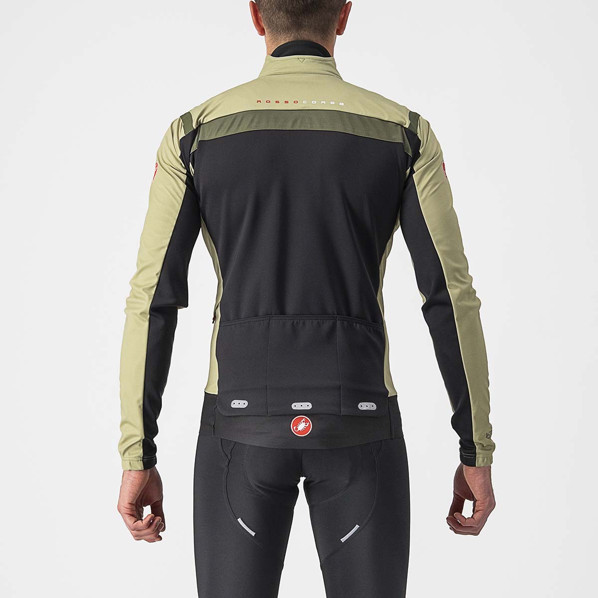 Castelli Alpha Ros 2 Light Jacket - Green Tea/Military Green-Black
