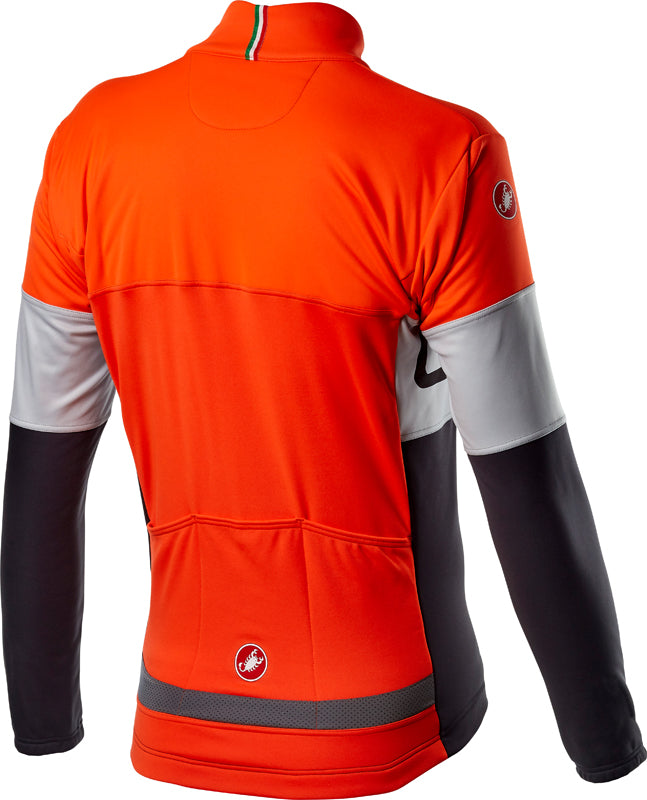 Castelli Prologo Jacket - Orange Silver Gray