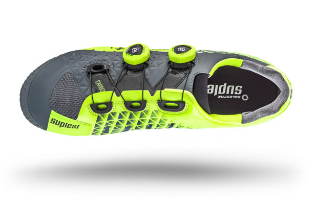 SUPLEST Edge 3 Pro MTB Fietsschoen Grey Yellow Fluo