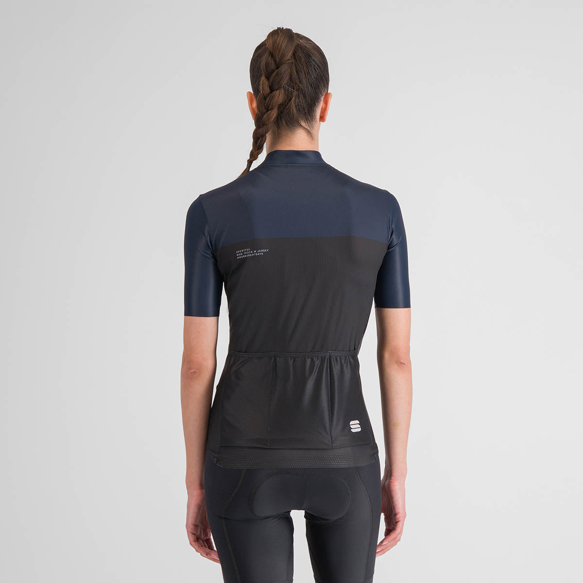 Sportful Pista W Jersey - Black Galaxy Blue