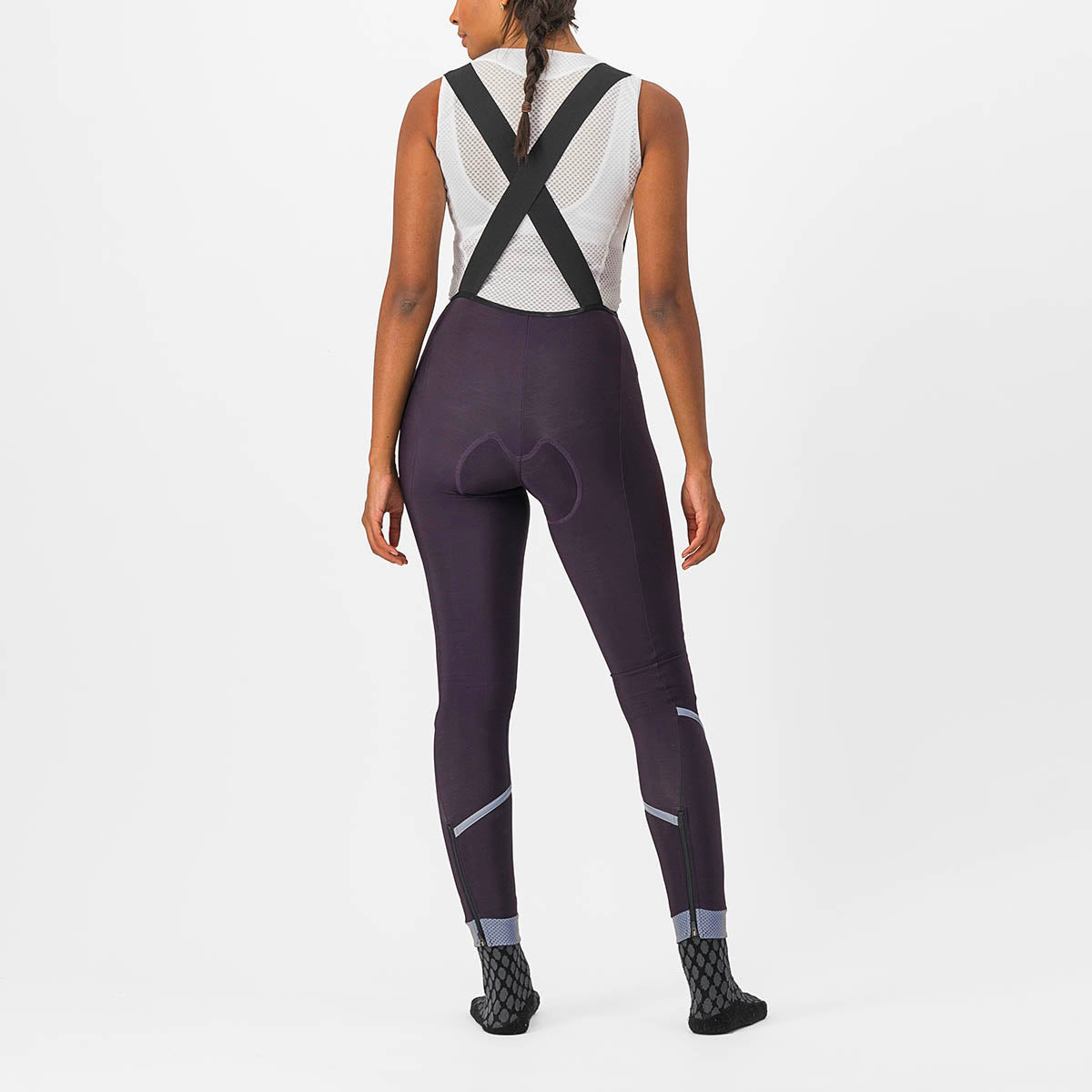 Castelli Velocissima Dt Bibtight - Dark Night Shade/Silver Reflex