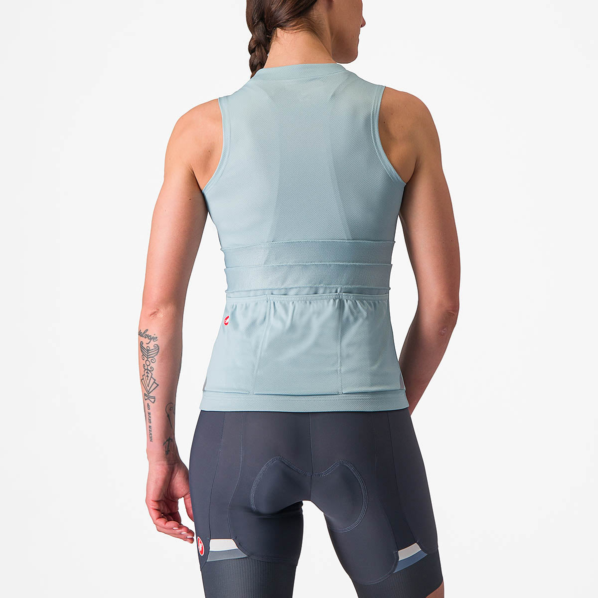 Castelli Anima 4 Sleeveless - Winter Sky/Dark Steel Blue