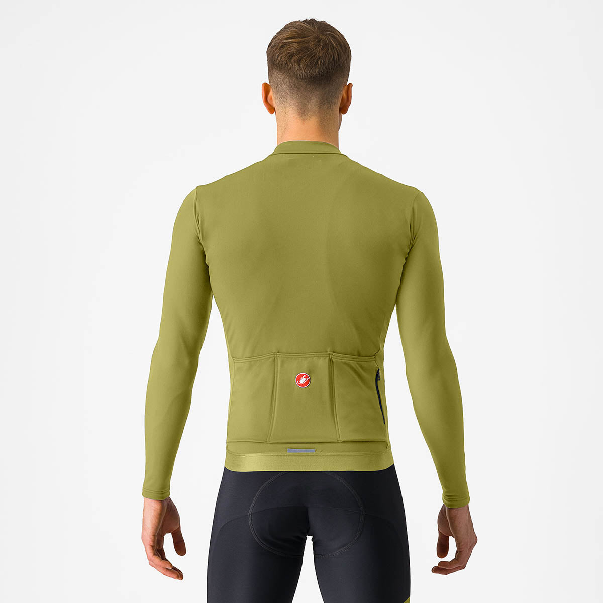 Castelli Espresso Thermal Jersey - Sage/Deep Green