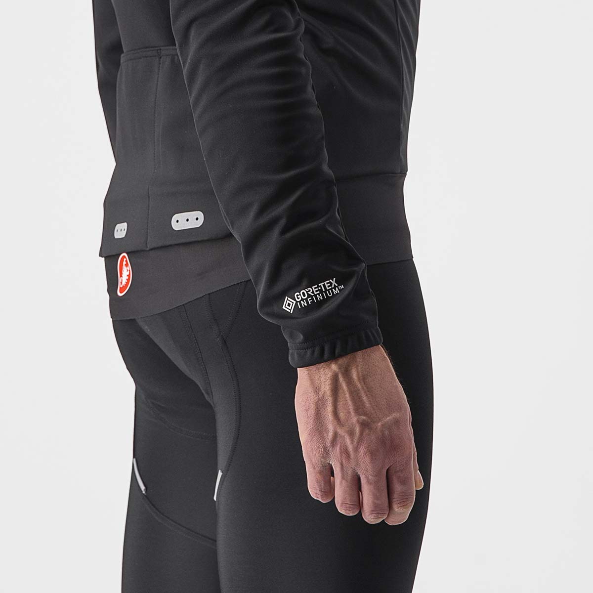 Castelli Alpha Ros 2 Light Jacket - Light Black/White-Black