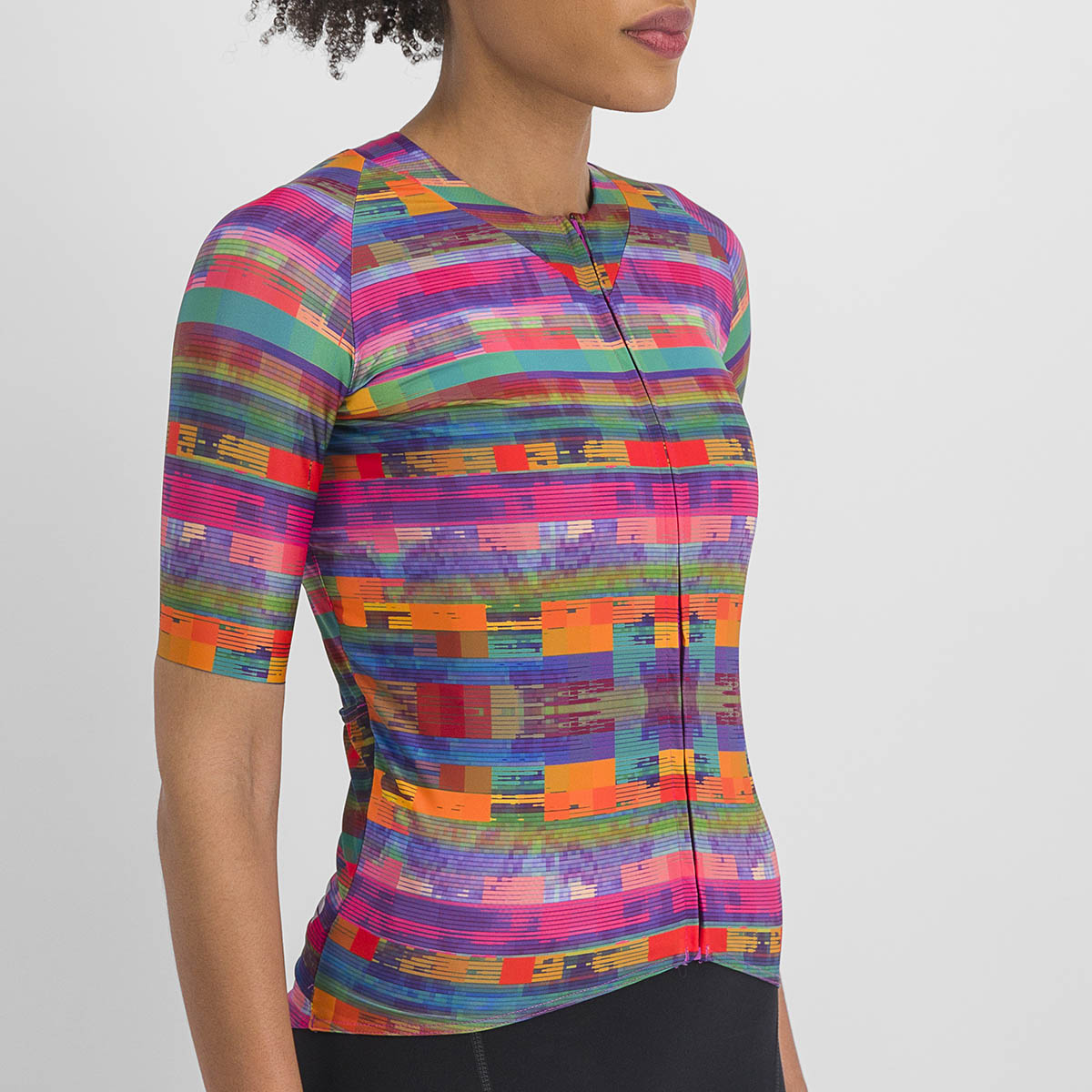 Sportful Glitch W Bomber Jersey - Multicolor Pink