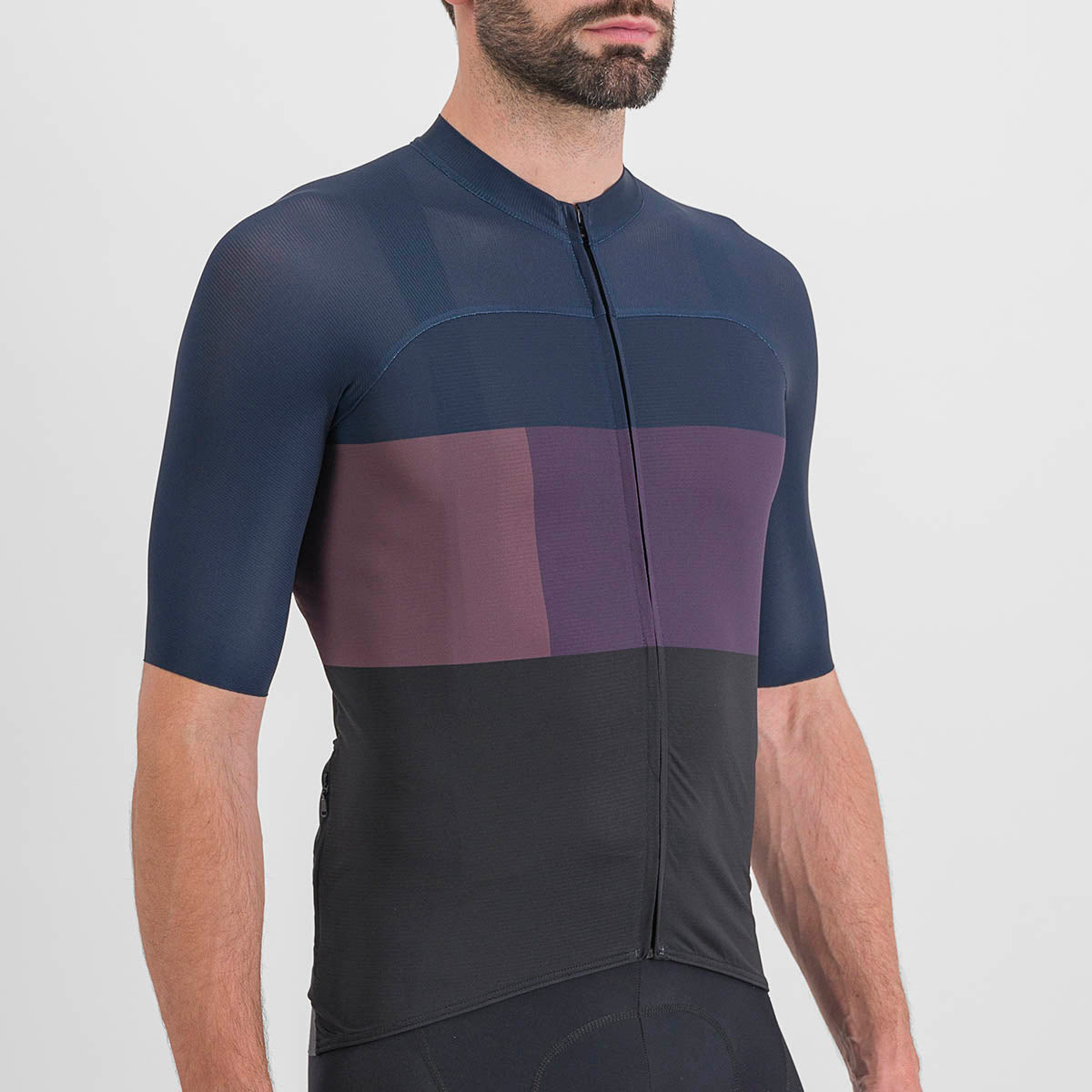 Sportful Snap Jersey - Black Galaxy Blue