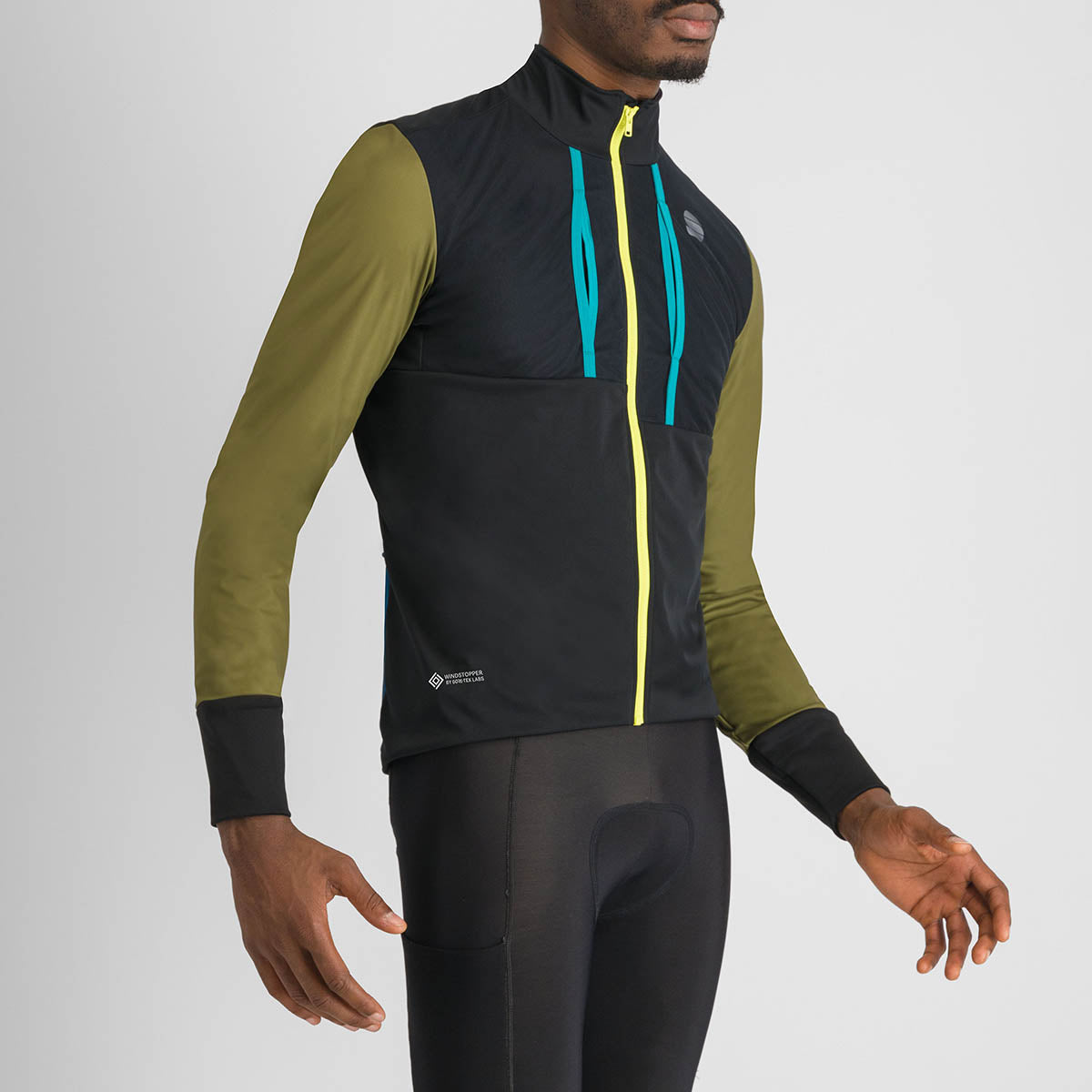 Sportful Supergiara Jacket - Black Green Blue