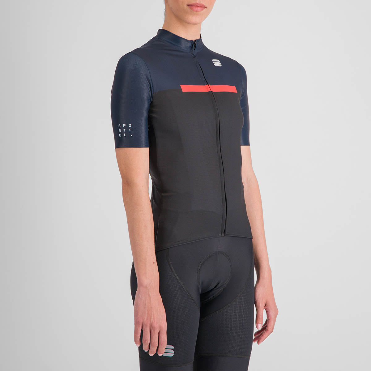 Sportful Pista W Jersey - Black Galaxy Blue