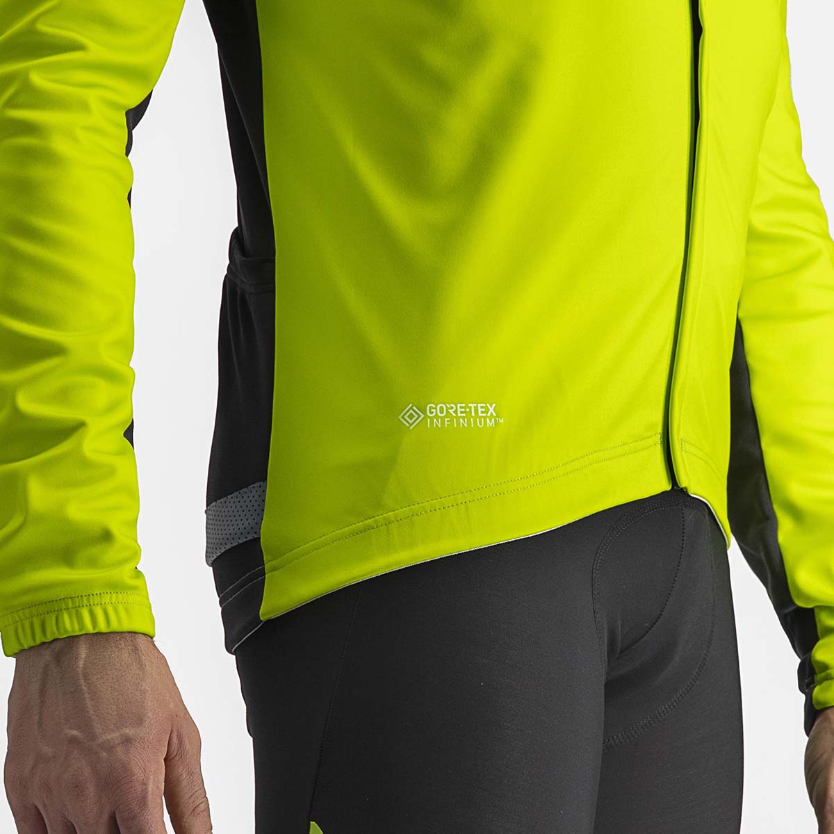 Castelli Transition 2 Jacket - Electric Lime/Dark Gray-Black