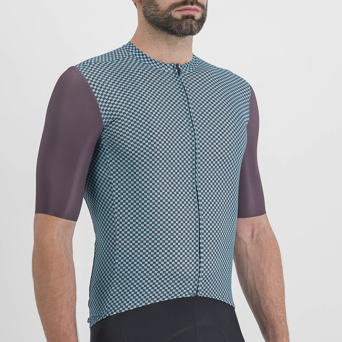 Sportful Checkmate Jersey - Huckleberry Blue Radiance