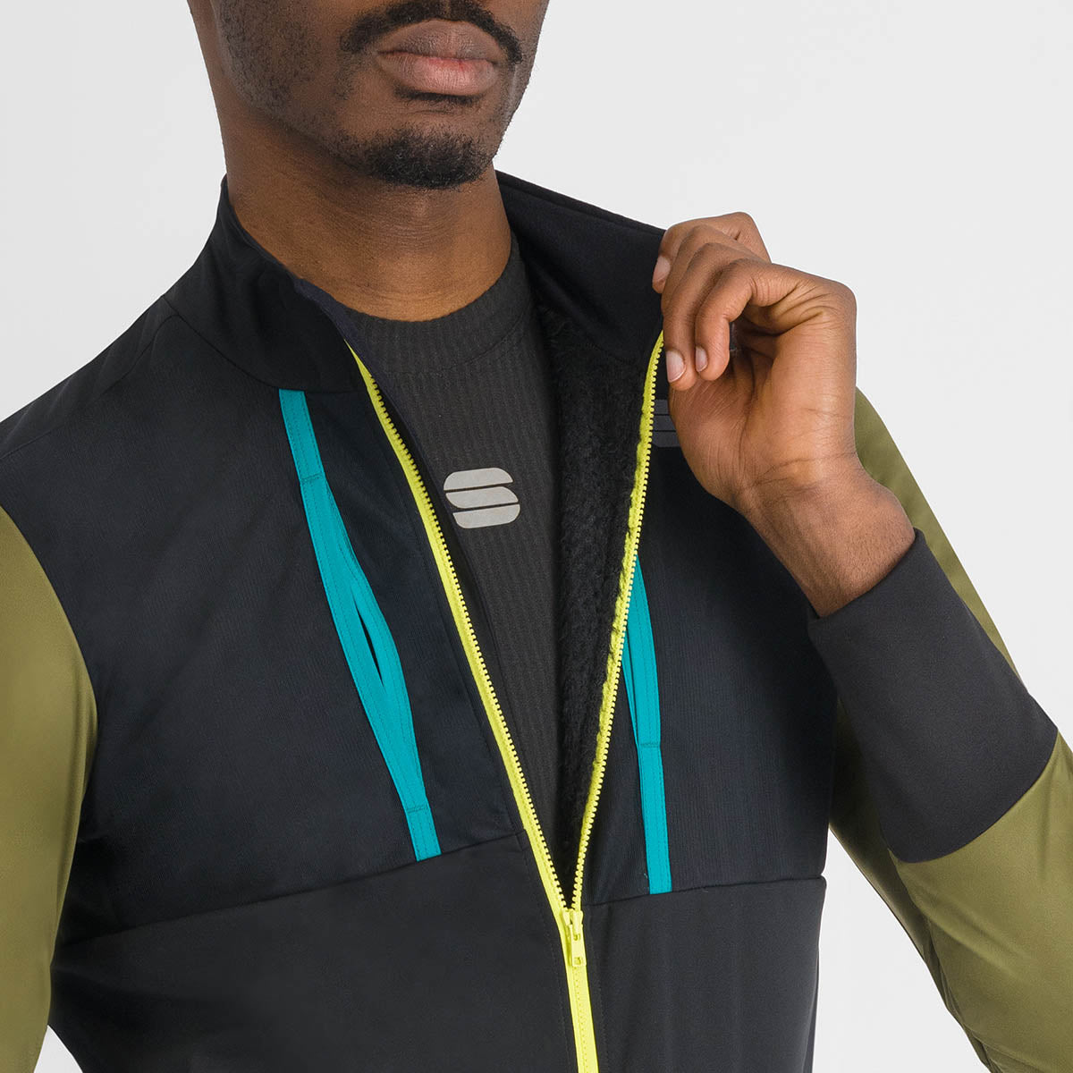 Sportful Supergiara Jacket - Black Green Blue