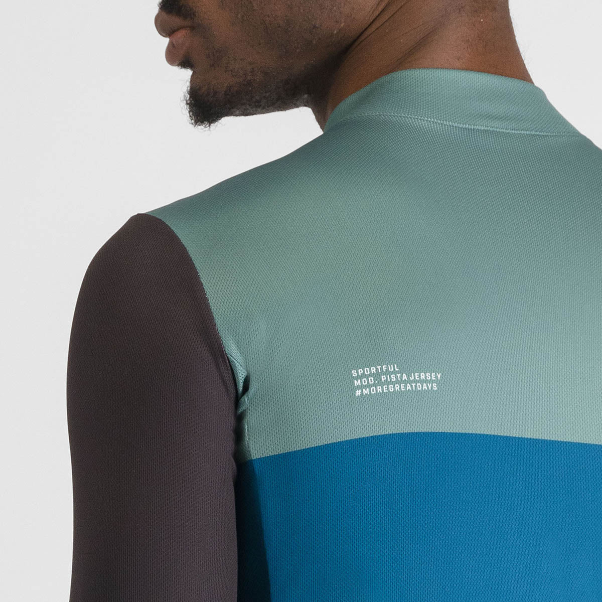 Sportful Pista Thermal Jersey - Blue Green Black Orange