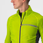 Castelli Squadra Stretch Jacket - Electric Lime/Dark Gray