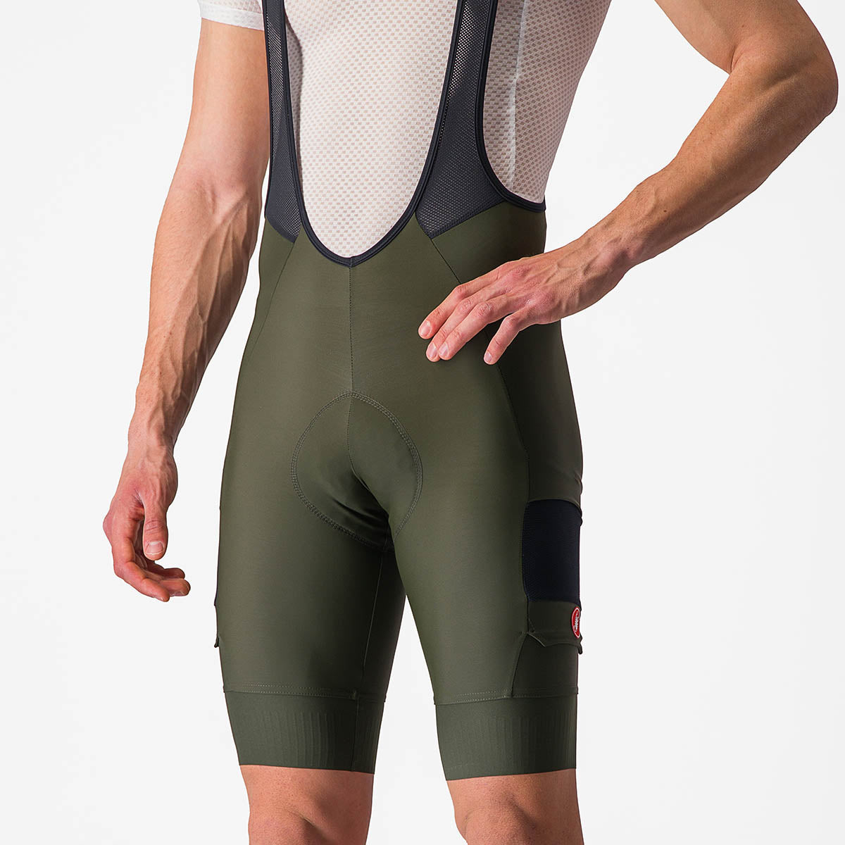 Castelli Unlimited Cargo Bibshort - Deep Green
