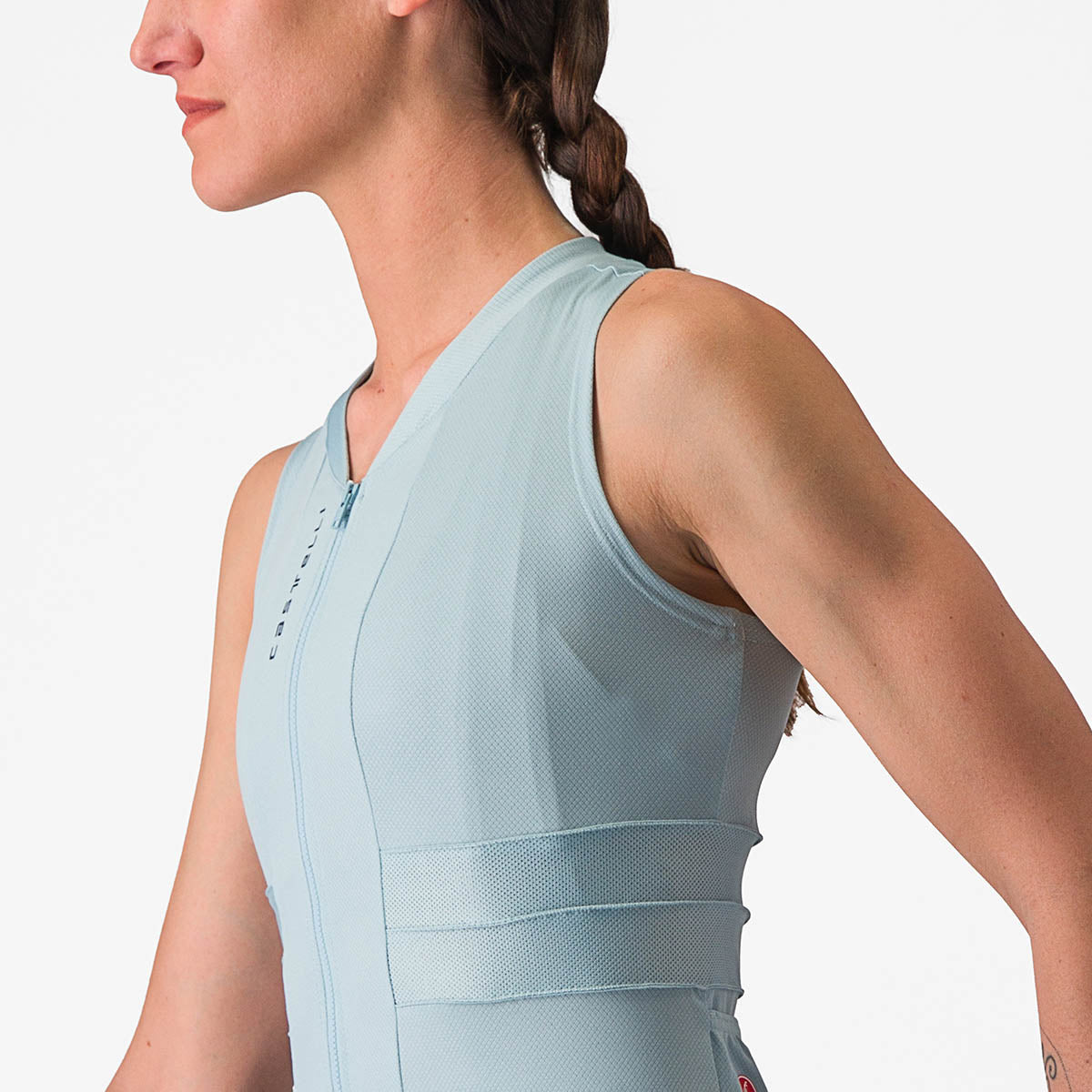 Castelli Anima 4 Sleeveless - Winter Sky/Dark Steel Blue