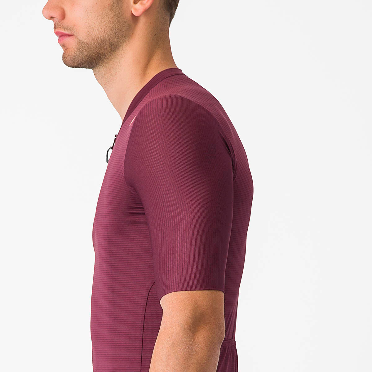 Castelli Espresso Jersey - Deep Bordeaux/Silver Moon