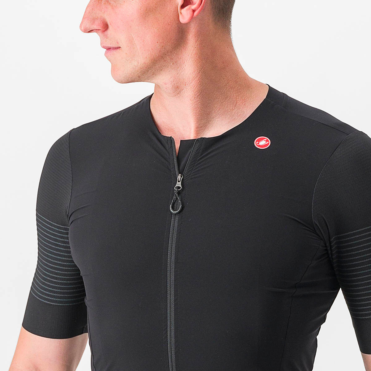 Castelli Premio Black Jersey - Light Black/Black