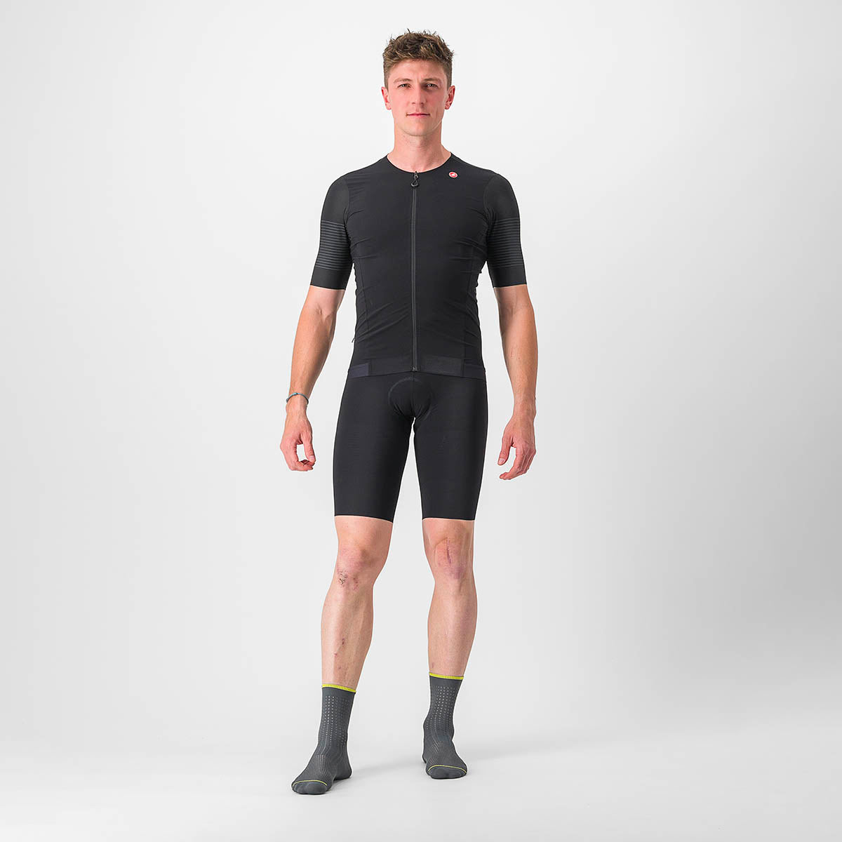 Castelli Premio Black Jersey - Light Black/Black