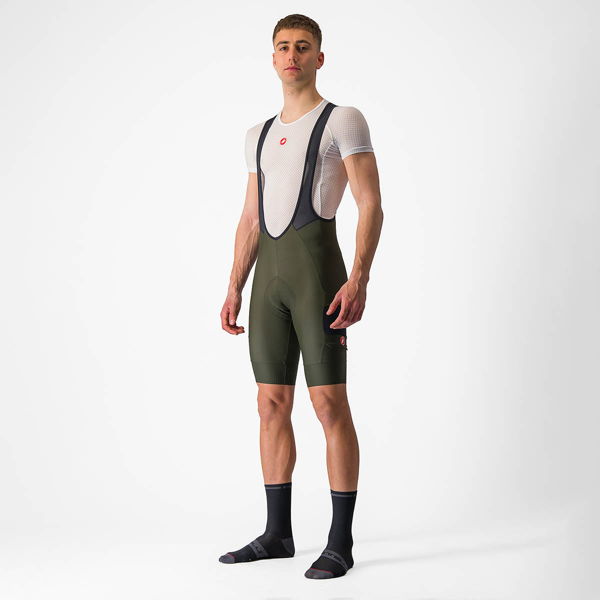Castelli Unlimited Cargo Bibshort - Deep Green