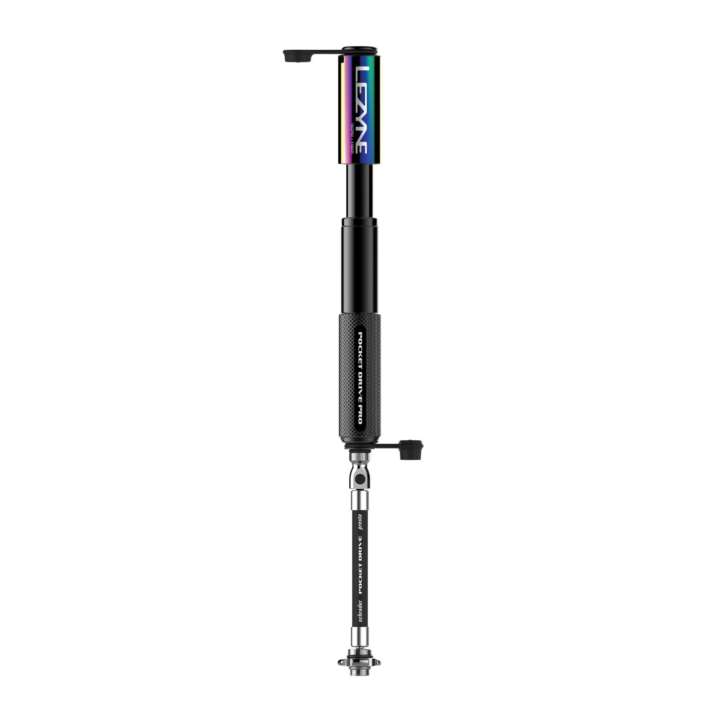 Lezyne Pocket Drive Pro Fietspomp Neo Metallic Black