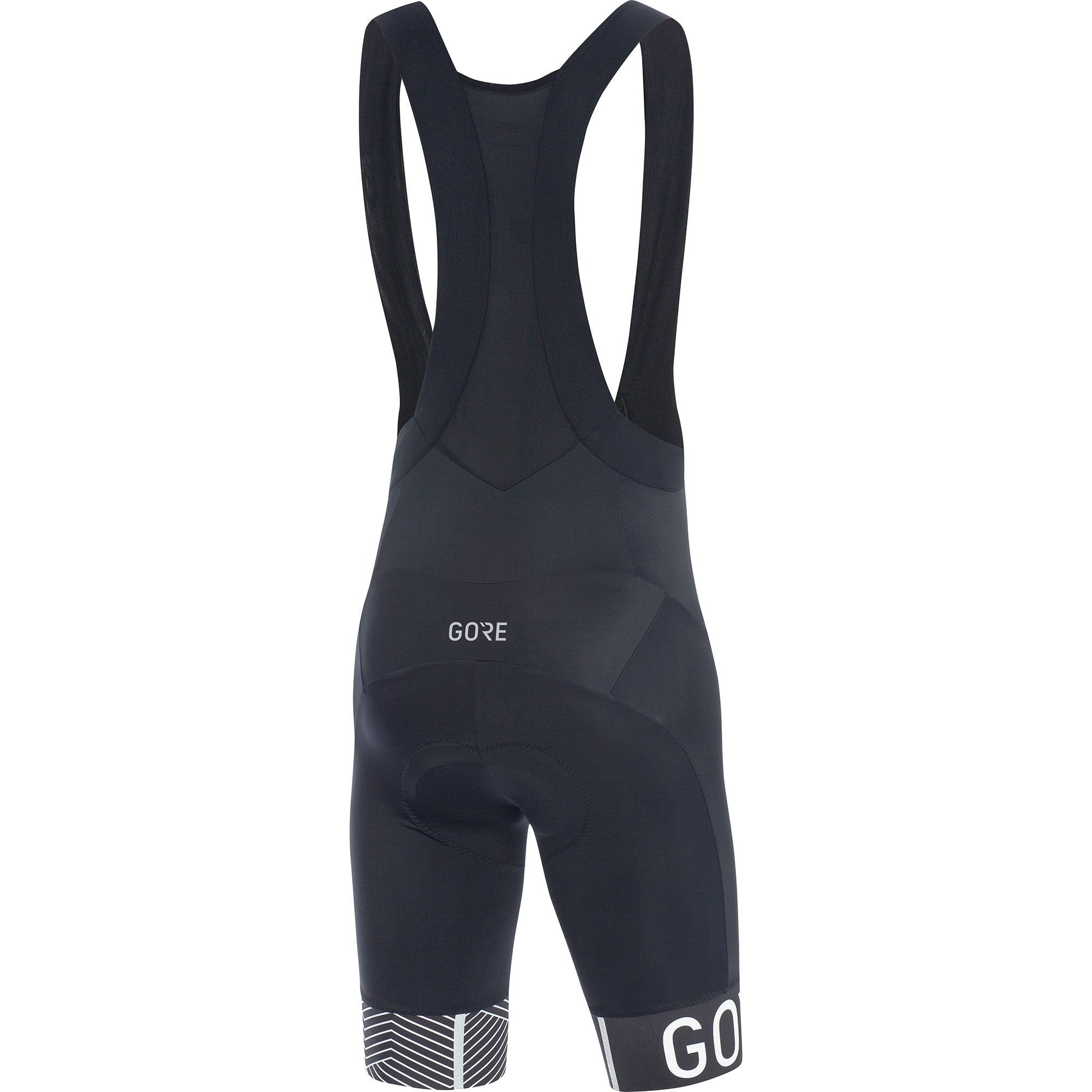 Gore C5 + optiline fietsbroek met bretels zwart wit