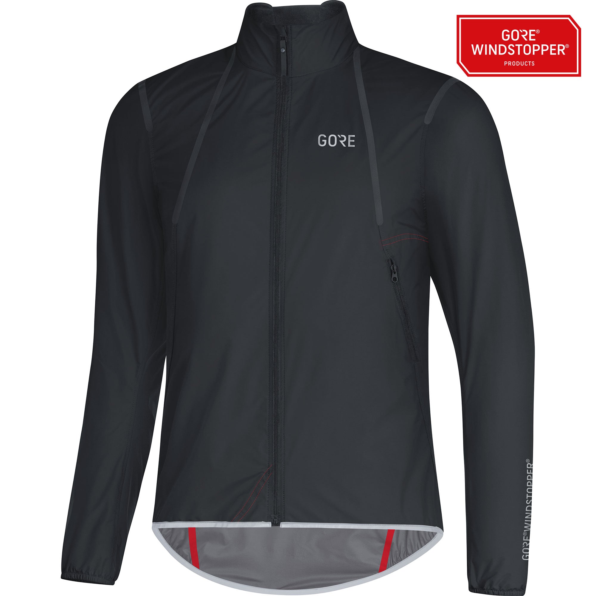Gore C7 gore windstopper light fietsjack zwart