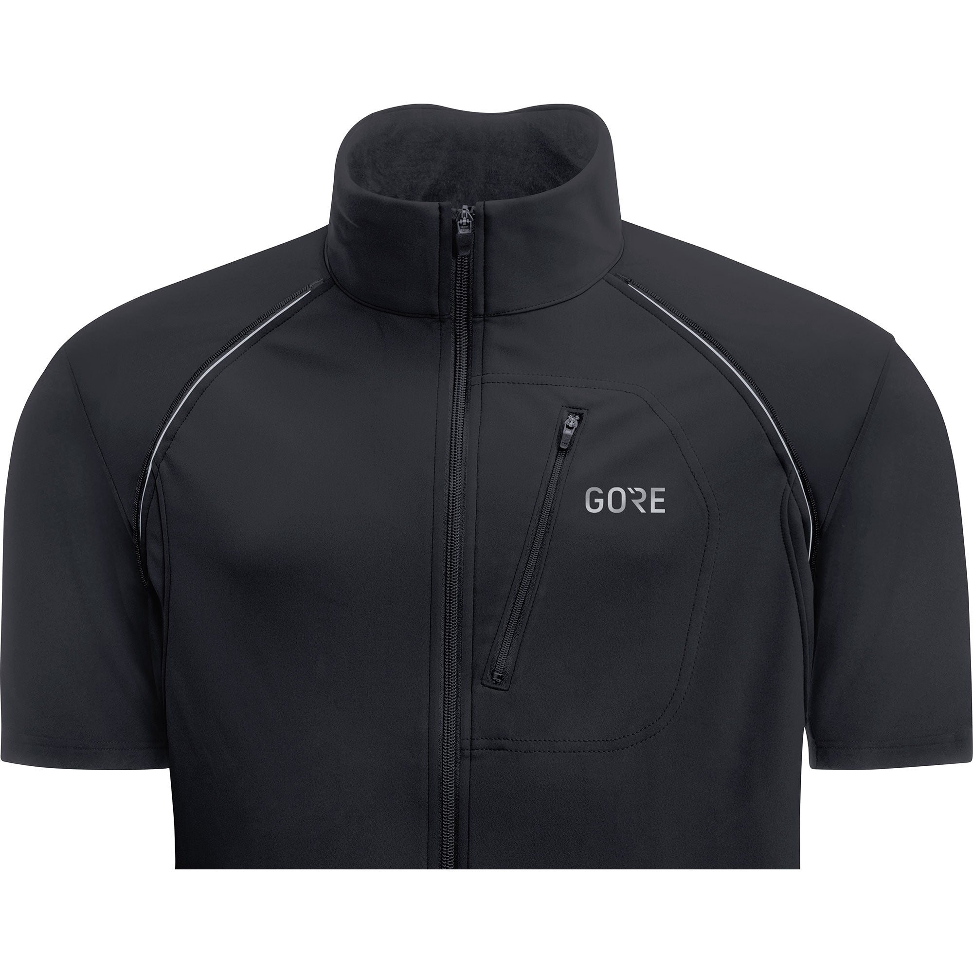 Gore C3 gore windstopper phantom zip-off fietsjack zwart terra grijs