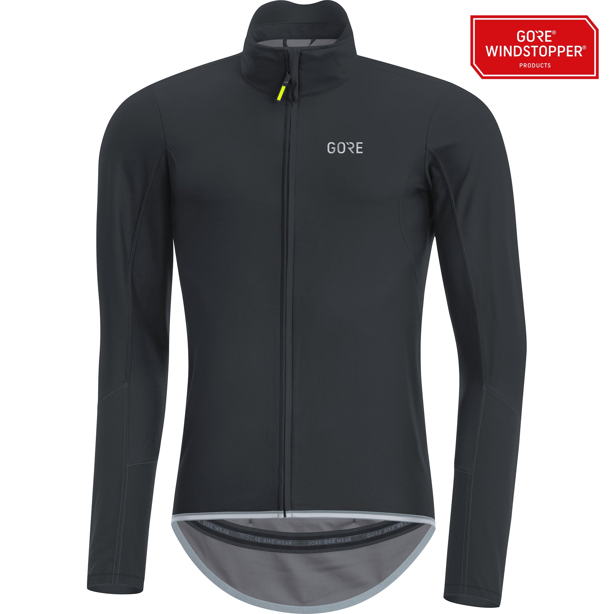 Gore C5 gore windstopper fietsshirt met lange mouwen zwart