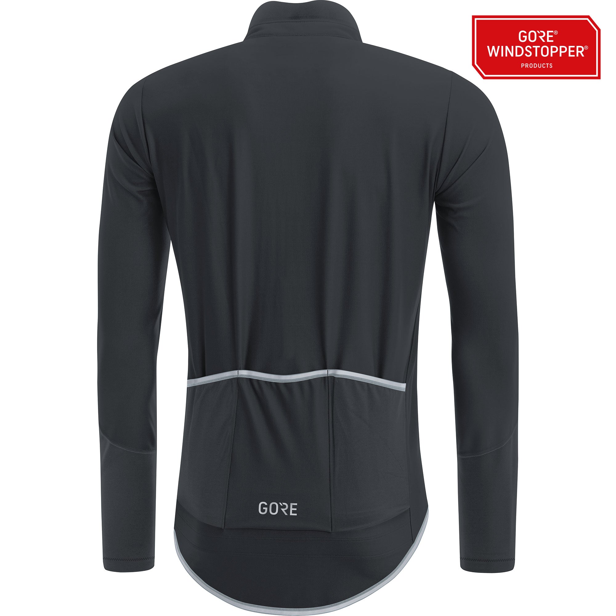 Gore C5 gore windstopper fietsshirt met lange mouwen zwart