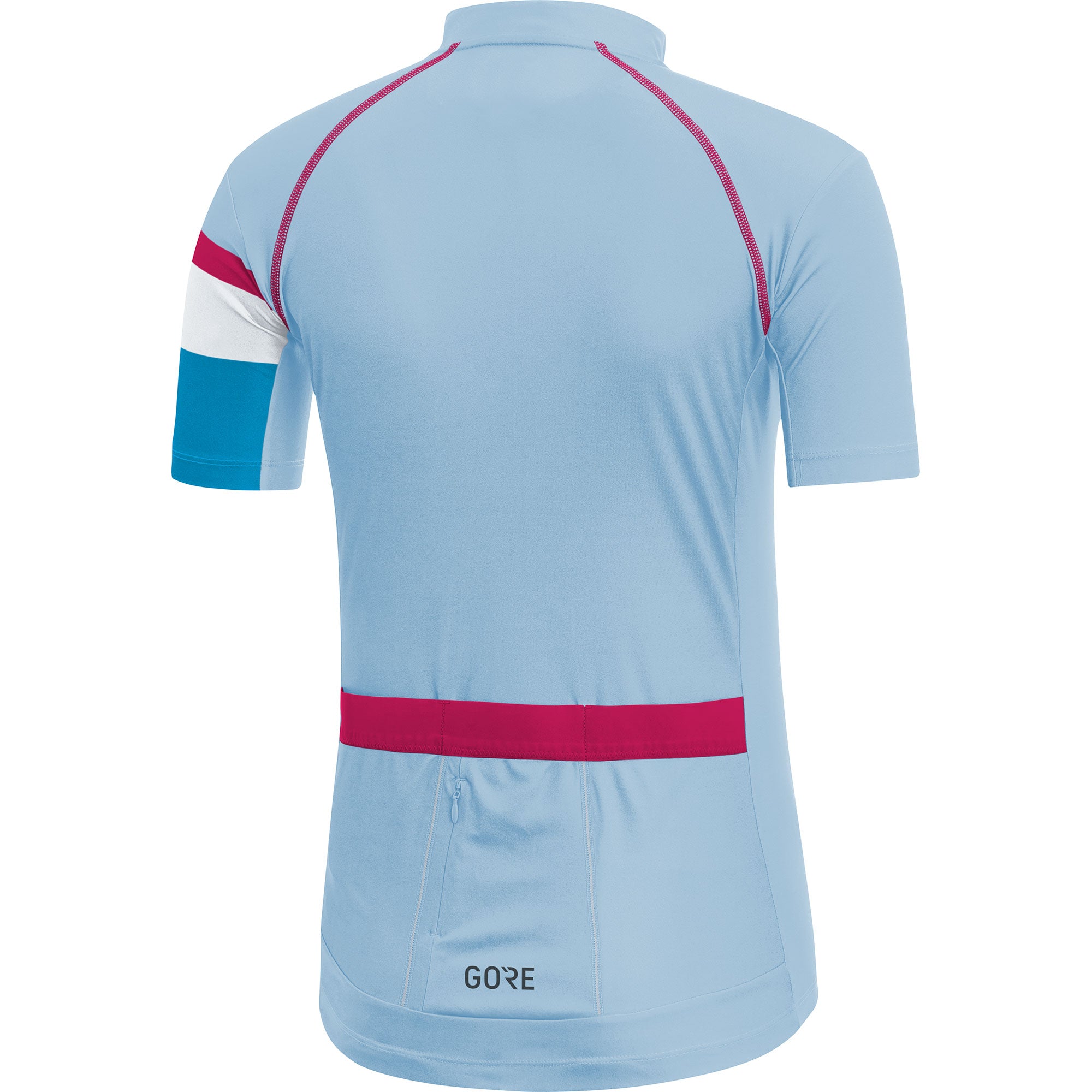 Gore C5 dames fietsshirt met korte mouwen ciel blauw cyan blauw