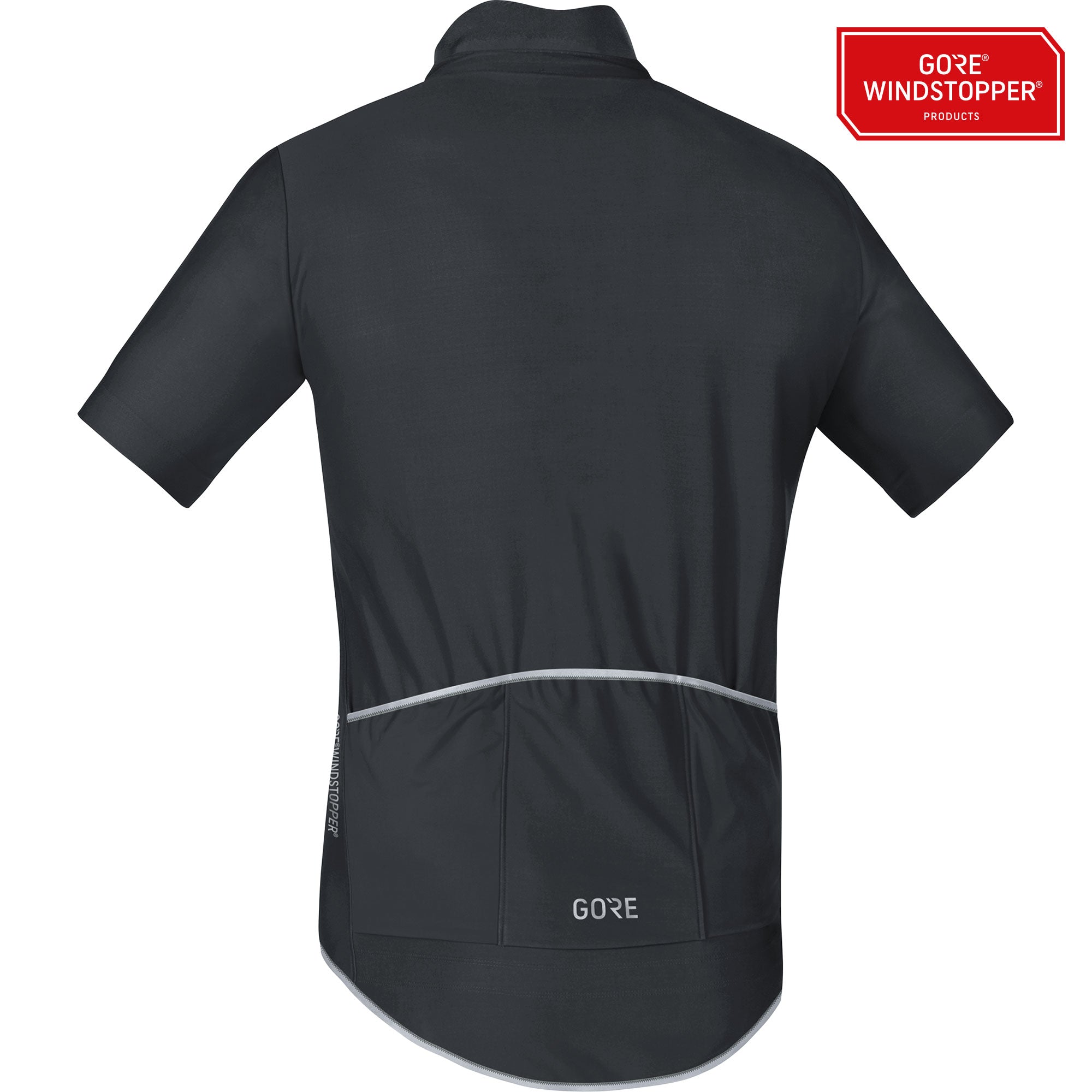 Gore C5 gore windstopper fietsshirt met korte mouwen zwart