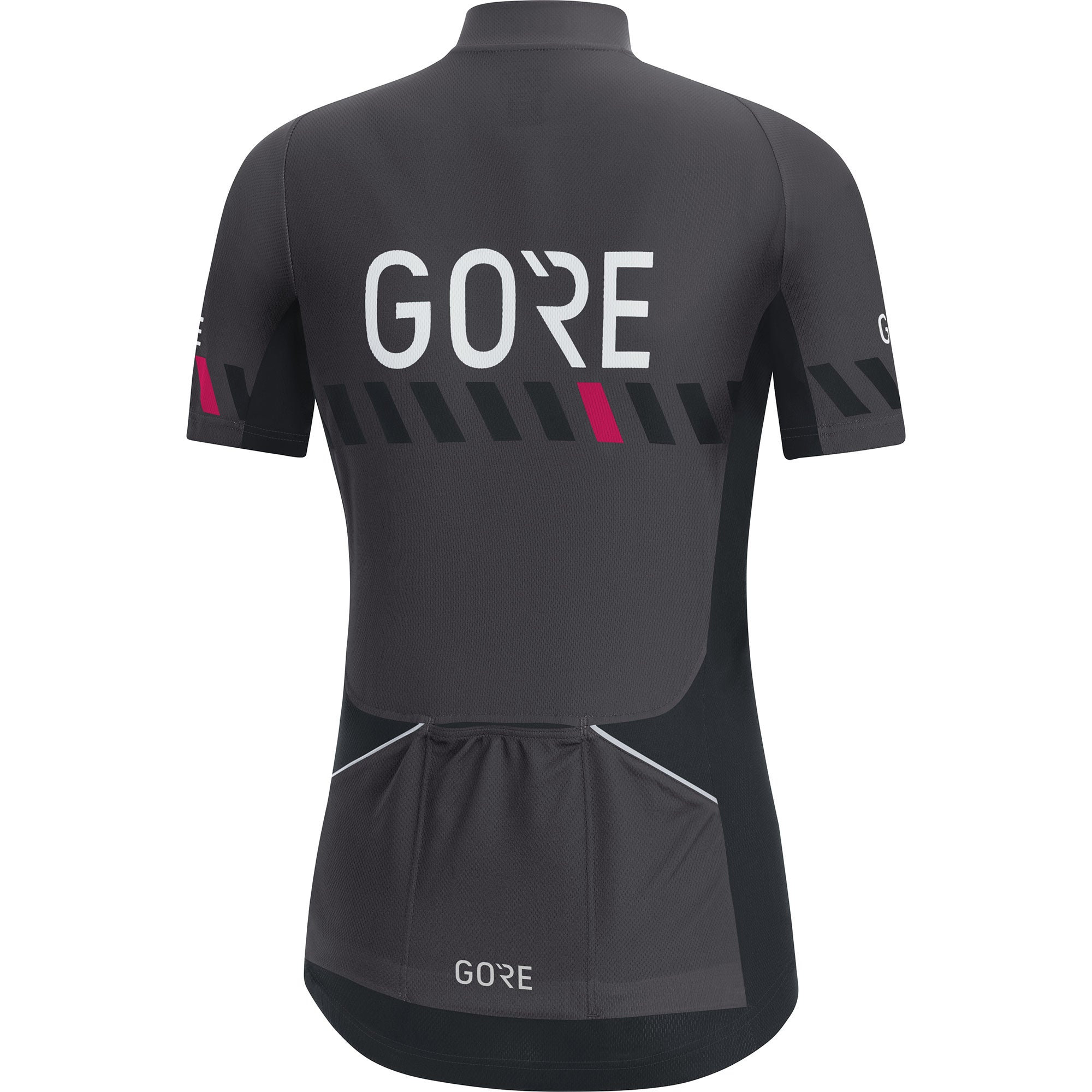 Gore C3 brand dames fietsshirt met korte mouwen bruin zwart