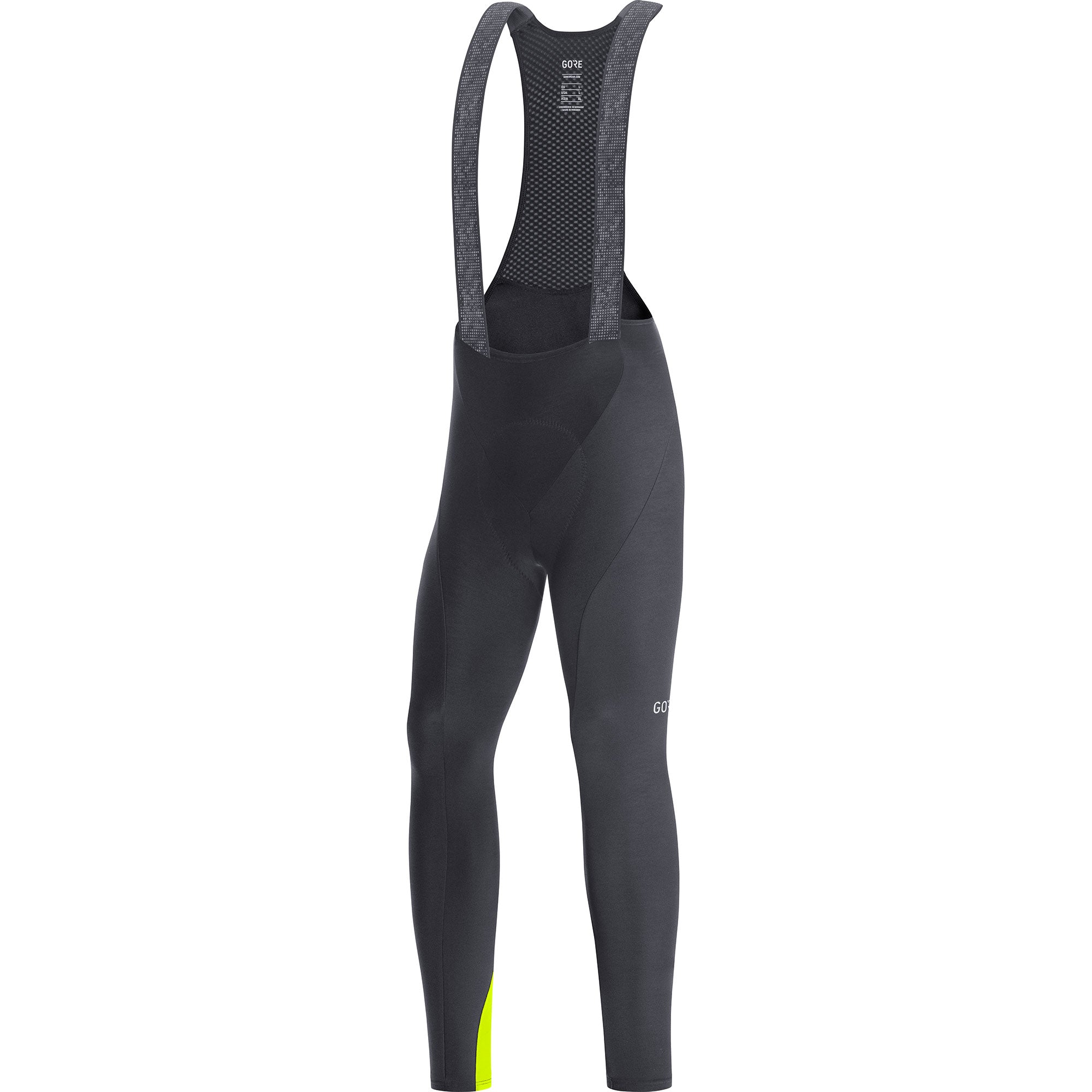 Gore C3 Thermo Bib Tights+ - black/neon yellow