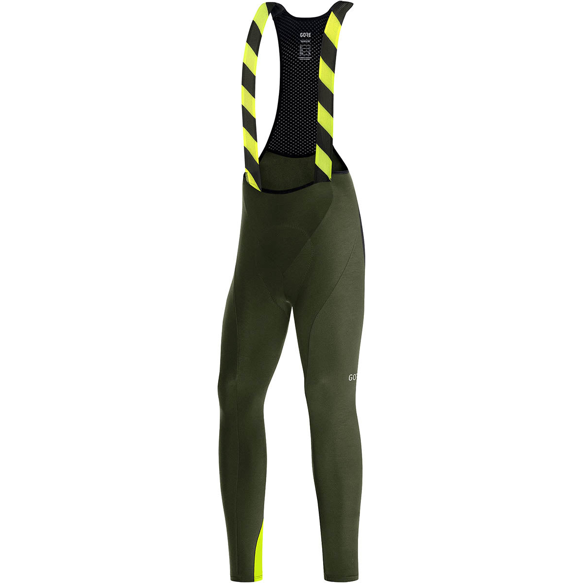 Gorewear C3 Thermo Bib Tights+ - Utility Green / Neon Yellow