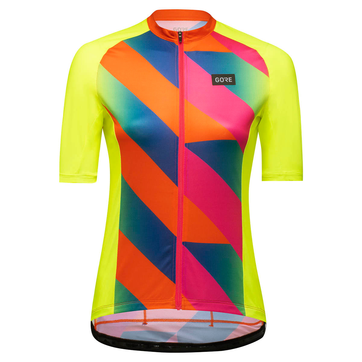 Gore Wear Signal Jersey Womens - Neon Yellow/Multicolor