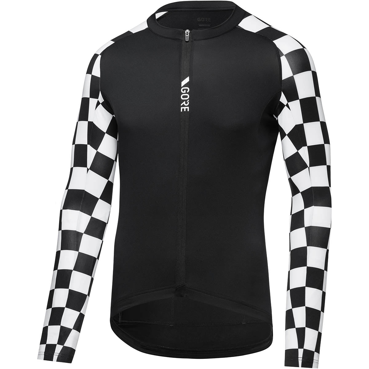 Gorewear Torrent Long Sleeve Jersey Mens - Black / White