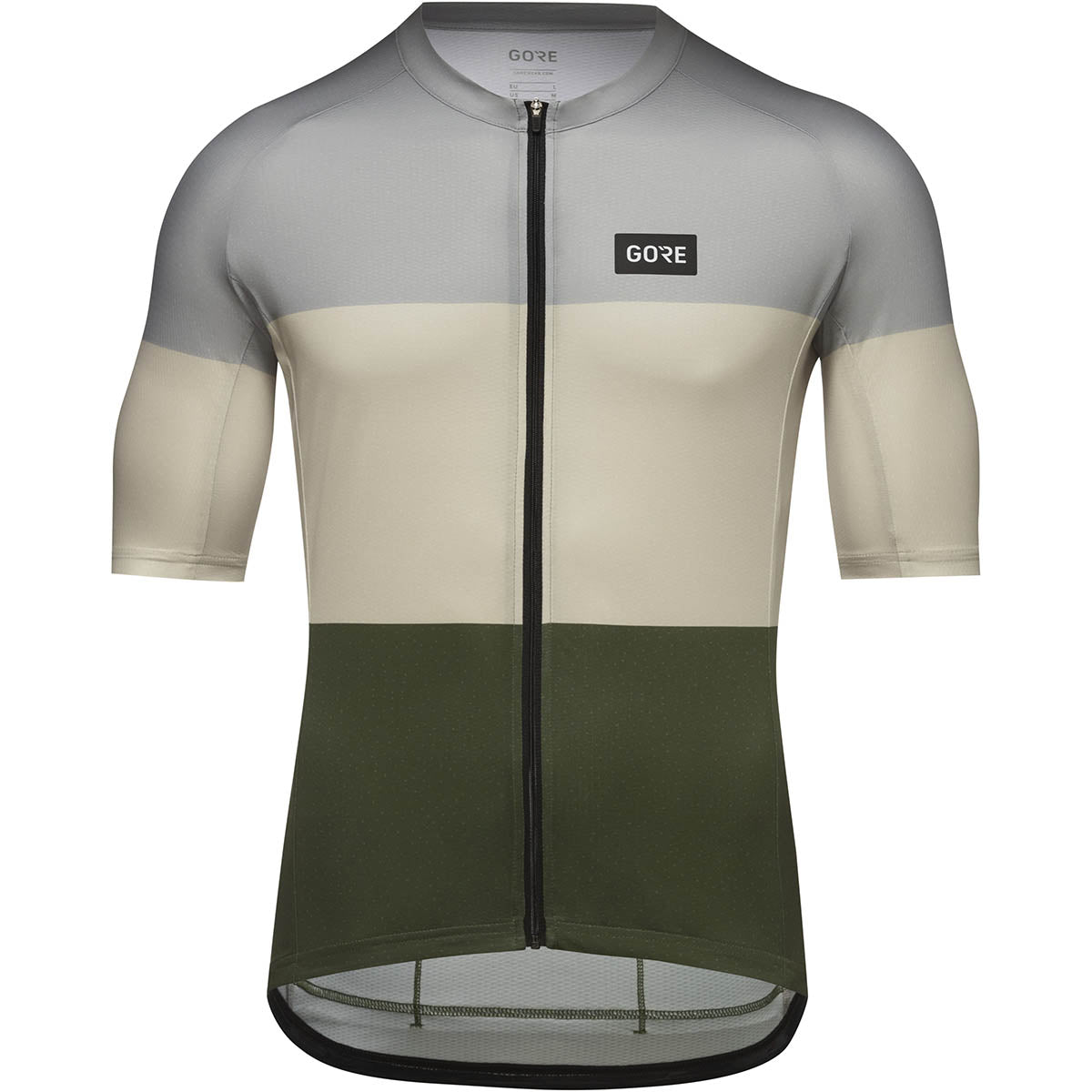 Gorewear Spirit Stripes Jersey Mens - lab gray / tech beige