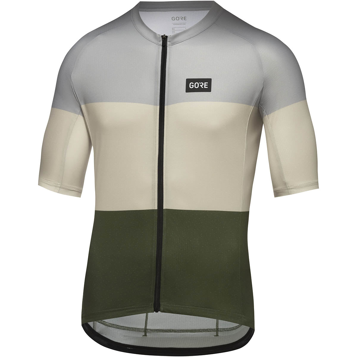 Gorewear Spirit Stripes Jersey Mens - lab gray / tech beige