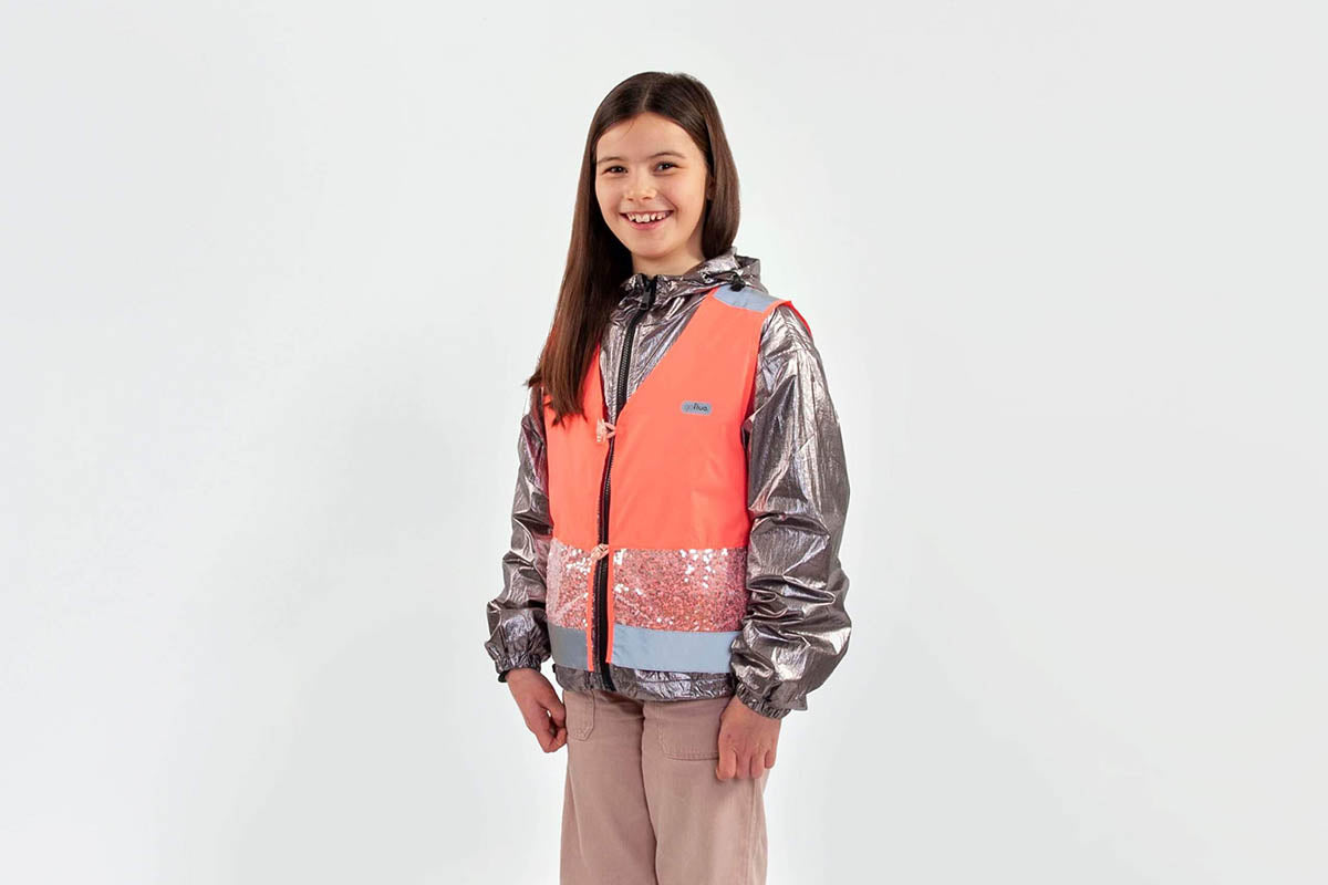 GOFLUO Bodyglower Gloria Kids Vest Coral Reflective